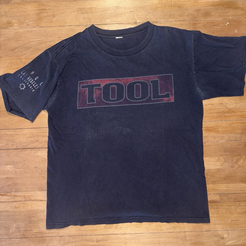 Vintage Tool Concert Band T-Shirt Y2K 2008 Black Red Alex Gray 10,000 Days Album